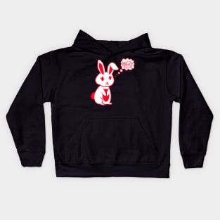 Angry Bunny Rabbit Kids Hoodie